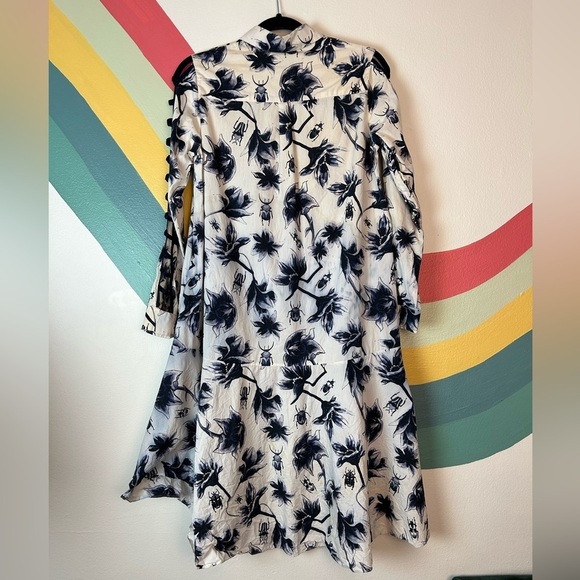 Osman Printed Suzie Floral Button Front Dress US 6 - Picture 3 of 12